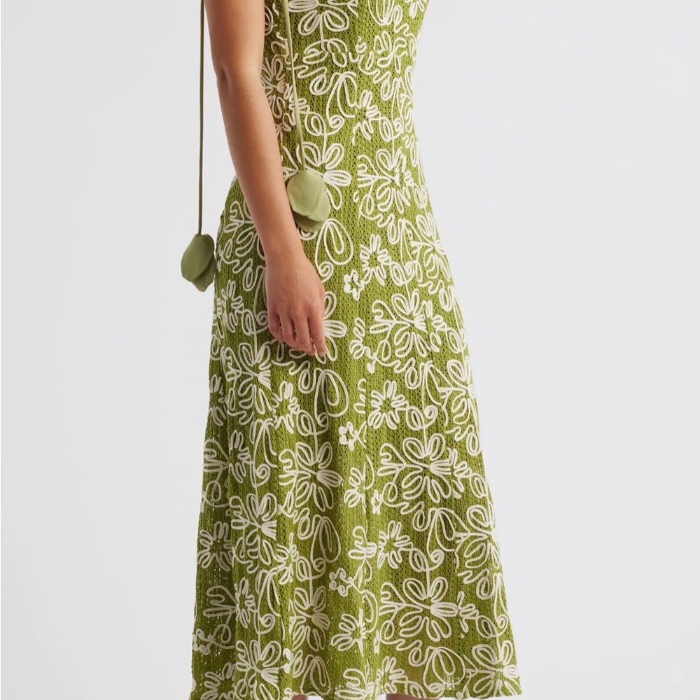 Adelyn Rae | Textured Slip Midi Dress - Picture 10 of 11